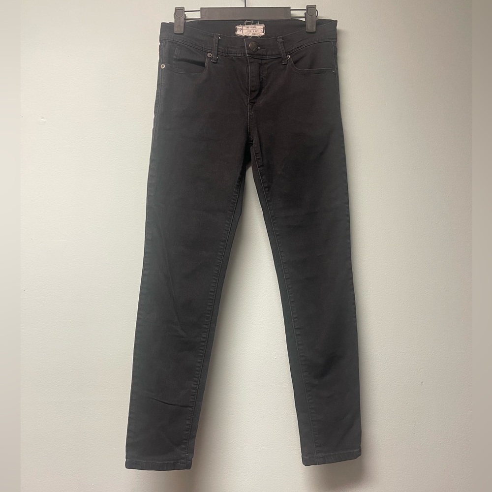 Free People Black Slim Fit Jeans